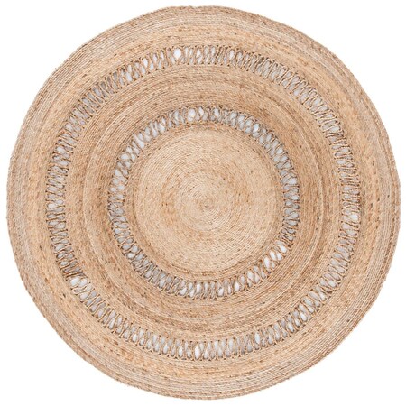 Safavieh 9 x 9 ft. Natural Fiber Hand Woven Round Area Rug, Natural NFB254A-9R